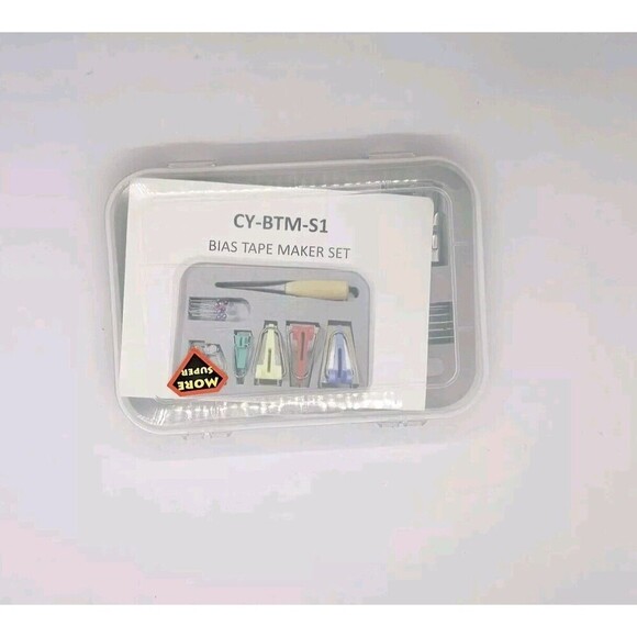 7pc Bias Tape Binder Maker Set Case Sewing Notion ,Quilting, 1",3/4", 1/2", 1/4" - Picture 2 of 5